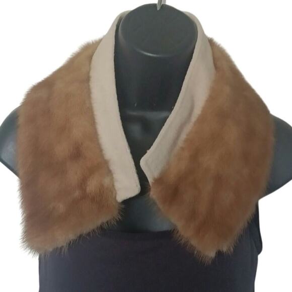Vintage Fur collar neck wrap, retro 1950s 24" long fur scarf wrap - Picture 1 of 3